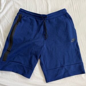Nike Tech Fleece Blue Black Shorts